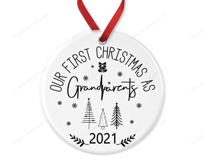 First Christmas as Grandparents Bauble, Grandma & Grandad, Nan Nanny Christmas Ornament, New Grandparent Gift, 1st Xmas Grandparent, Couples