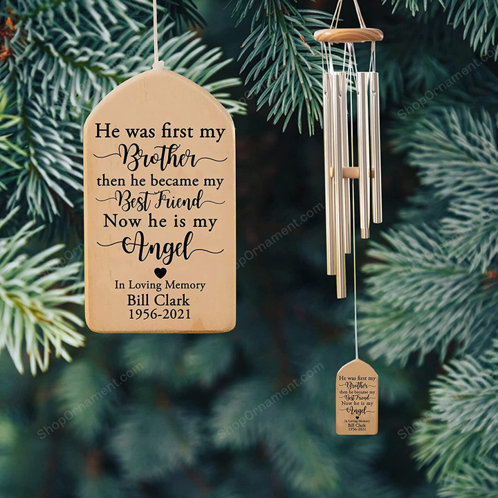 Brother Memorial Wind Chime, Loss of Brother, Sympathy Brother, Loss of Sibling, Brother Memorial, Remembrance, Keepsake Gift