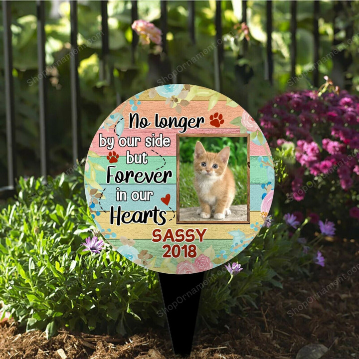 Pet Memorial Plaque Stake, Grave Marker, Cat loss gift, Acrylic Memorial Plate