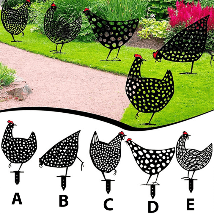 ✨ Decorative Garden Hens