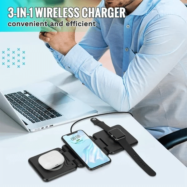 Foldable 3-in-1 Wireless Charger 🔥FATHER'S DAY SALE 50% OFF🔥