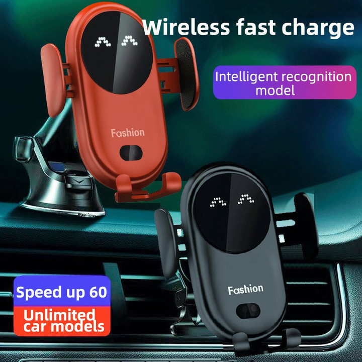 🎁 Car Wireless Auto-Sensing Charger Phone Holder