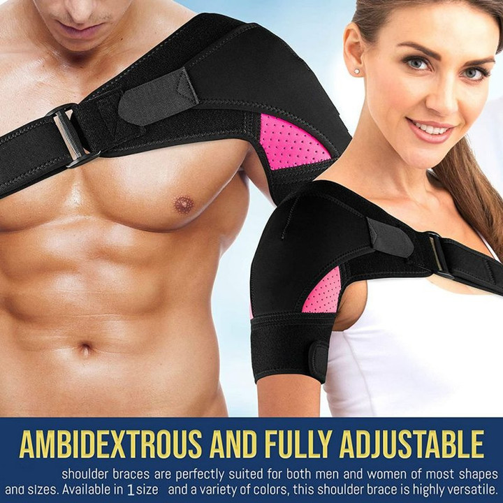 🎁 Breathable Shoulder Brace With Neoprene Pressure Pad