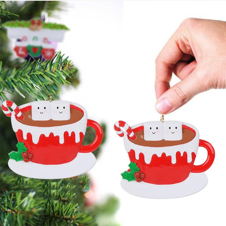 🎁 Marshmallow Family Christmas Ornament