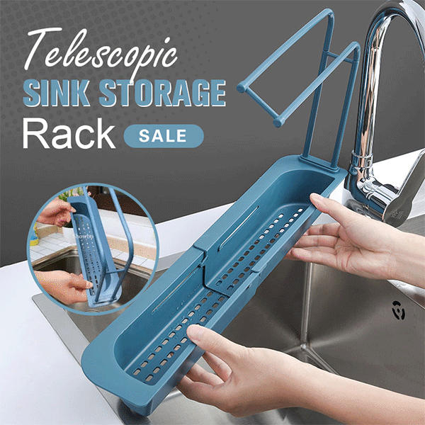 🎊 Telescopic Sink Storage Rack 🔥HOT DEAL - 50% OFF🔥
