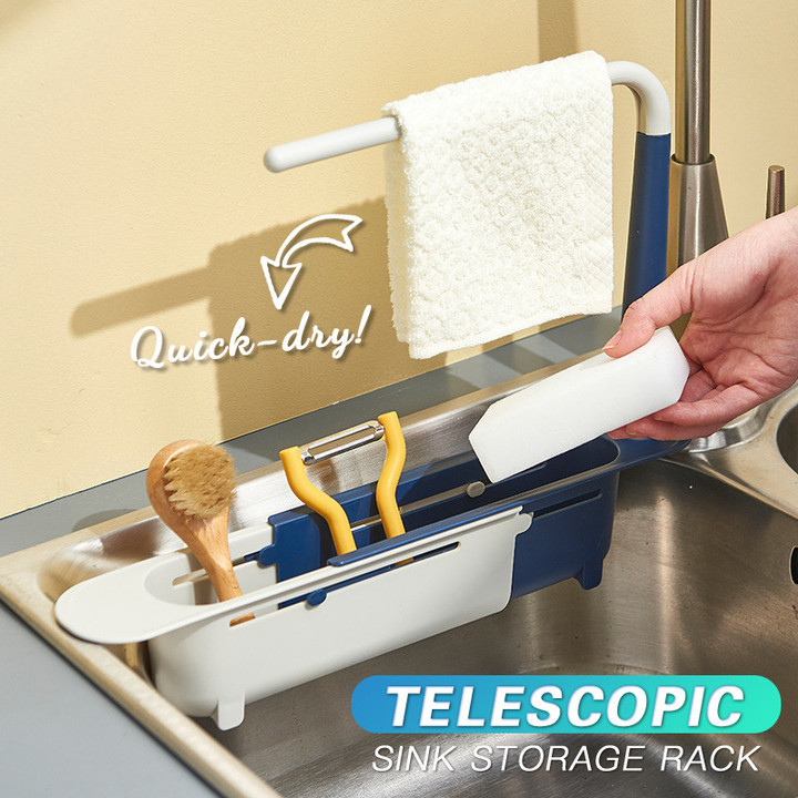 🎊 Upgrade Telescopic Sink Storage Rack 🔥50% OFF - LIMITED TIME ONLY🔥