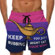 ⚡️Couple- Keep Rubbing - Custom Swim Trunks (Free Shipping)