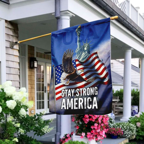 Stay Strong America Eagle Flag