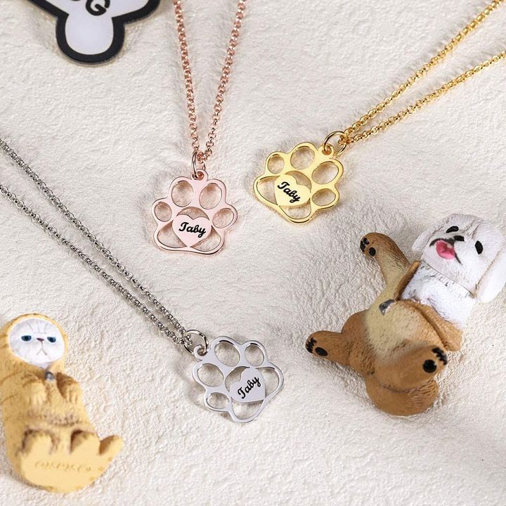 Custom Name Paw Necklace 🔥 HOT DEAL - 50% OFF 🔥