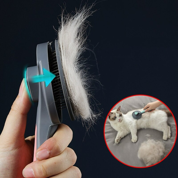 Self Cleaning Pet Hair Grooming Comb Brush Deshedding Tool 🔥SALE 50% OFF🔥