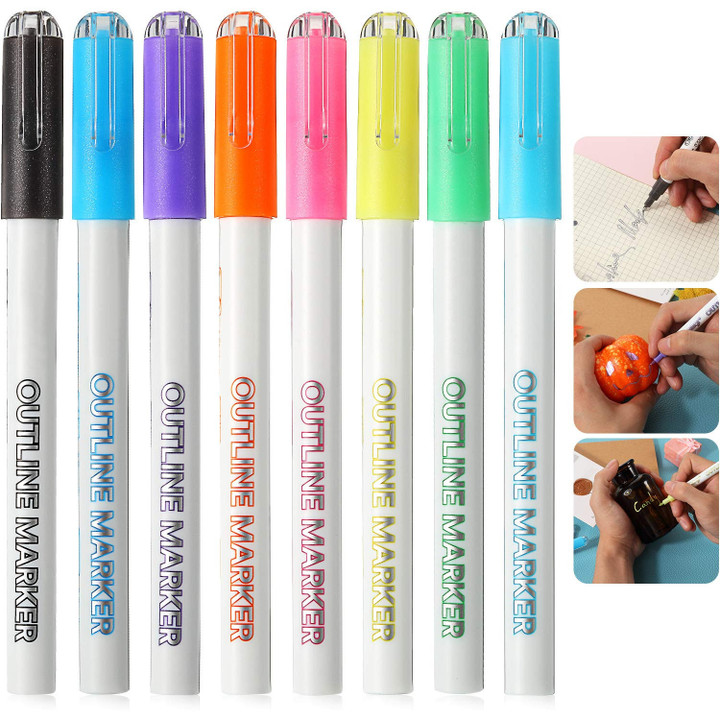 8 Colors Double Line Markers 🔥50% OFF - LIMITED TIME ONLY🔥
