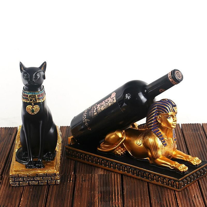 Egyptian Cat Wine Rack Choose The Sphinx Or Bast