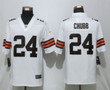 Cleveland Browns Nick Chubb #24 NFL 2020 White Jersey
