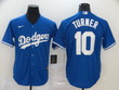 Los Angeles Dodgers Justin Turner #10 2020 MLB Navy Blue Jersey
