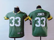 Green Bay Packers Aaron Jones #33 NFL 2020 Dark Green Jersey