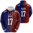 Buffalo Bills Josh Allen #17 Great Player NFL Vapor Limited Royal Red Two Tone Jersey Style Gift For Bills Fans