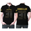 Seattle Seahawks Kam Chancellor #31 NFL American Football Team Black Golden Edition 3D Designed Allover Gift For Seattle Fans