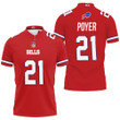 Buffalo Bills Jordan Poyer #21 Great Player NFL American Football Red Color Rush Jersey Style Gift For Bills Fans