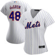 Womens New York Mets Jacob De Grom White Home Player Jersey Gift For New York Mets Fans