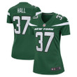 Womens New York Jets Bryce Hall Gotham Green Game Jersey Gift for New York Jets fans