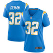 Womens Los Angeles Chargers Alohi Gilman Powder Blue Game Jersey Gift for Los Angeles Chargers fans
