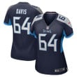 Womens Tennessee Titans Nate Davis Navy Game Jersey Gift for Tennessee Titans fans