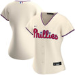 Womens Philadelphia Phillies Cream Alternate Team Jersey Gift For Philadelphia Phillies Fans