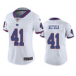 New York Giants Antoine Bethea Color Rush Limited White Womens Jersey
