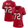 Womens Tampa Bay Buccaneers Josh Wells Red Game Jersey Gift for Tampa Bay Buccaneers fans