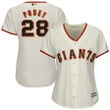Buster Posey San Francisco Giants Majestic Womens Cool Base Player Jersey Cream 2019