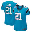 Womens Carolina Panthers Jeremy Chinn Blue Player Game Jersey Gift for Carolina Panthers fans