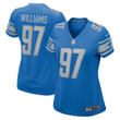 Womens Detroit Lions Nick Williams Blue Game Jersey Gift for Detroit Lions fans