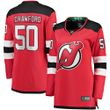 Womens New Jersey Devils Corey Crawford Red Player Jersey gift for New Jersey Devils fans