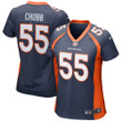 Womens Denver Broncos Bradley Chubb Navy Game Jersey Gift for Denver Broncos fans