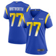 Womens Los Angeles Rams Andrew Whitworth Royal Game Jersey Gift for Los Angeles Rams fans