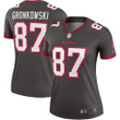 Womens Tampa Bay Buccaneers Rob Gronkowski Pewter Alternate Legend Jersey Gift for Tampa Bay Buccaneers fans