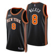 New York Knicks Kemba Walker 8 NBA Basketball Team City Edition Black Jersey Gift For Knicks Fans