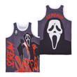 Scream Scared Ghostface Killer Halloween Film Horror Grey Basketball Jersey Gift For Scream Fans Ghostface Fans