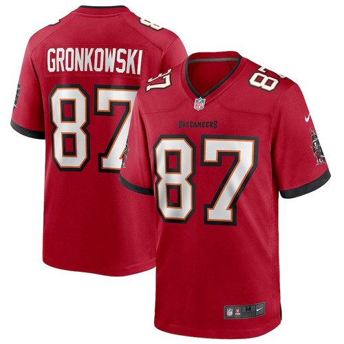 Tampa Bay Buccaneers Rob Gronkowski Red Game Jersey
