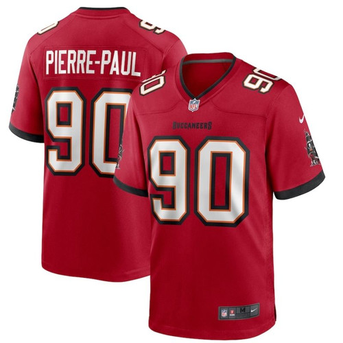Tampa Bay Buccaneers Jason Pierre-Paul #90 NFL 2020 Carmine Red Jersey