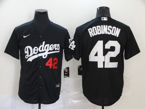 Los Angeles Dodgers Jackie Robinson #42 2020 MLB Black Jersey