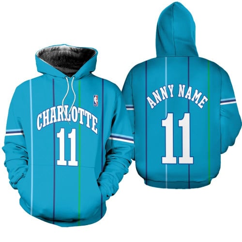 Charlotte Hornets NBA Basketball Team Logo Hardwood Classics Teal 2019 Jersey Style Custom Gift For Hornets Fans Hoodie