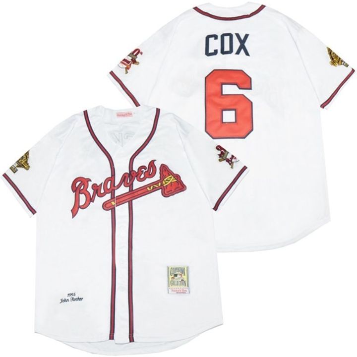 Atlanta Braves Bobby Cox #6 2020 MLB White Jersey