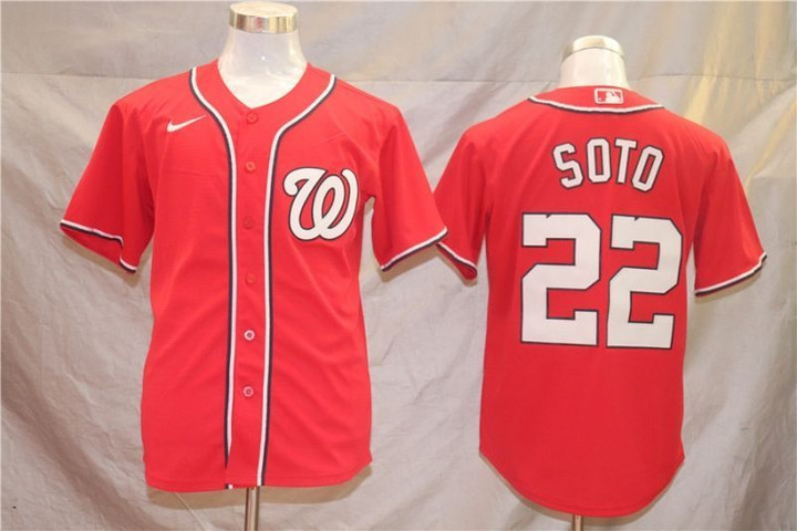 Juan Soto #22 Washington Nationals 2020 MLB Red Jersey