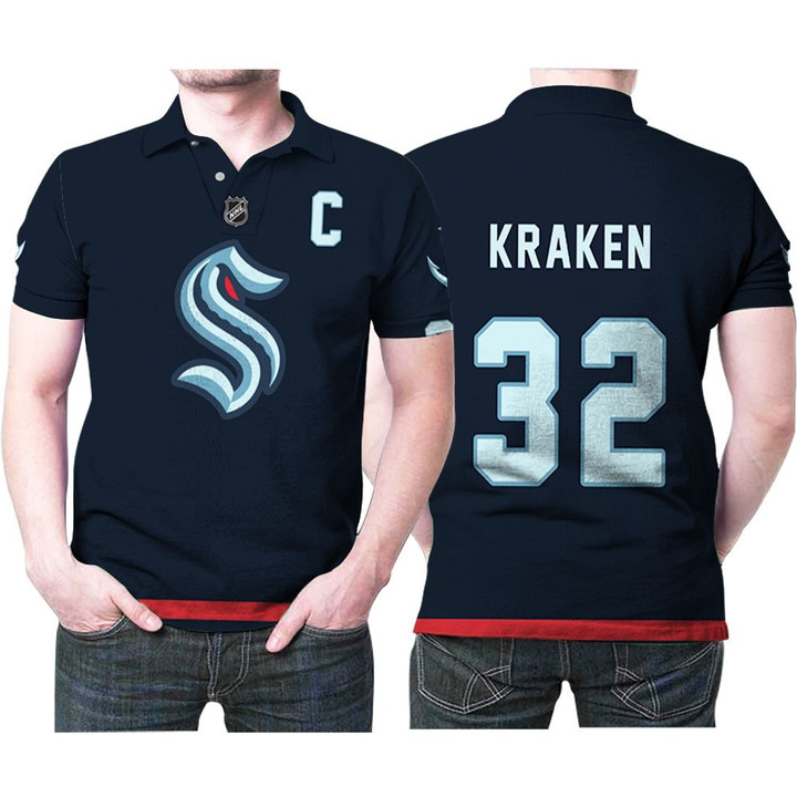 Seattle Kraken #32 NHL Ice Hockey Team Logo 2020 Blue 3D Designed Allover Gift For Seattle Fans