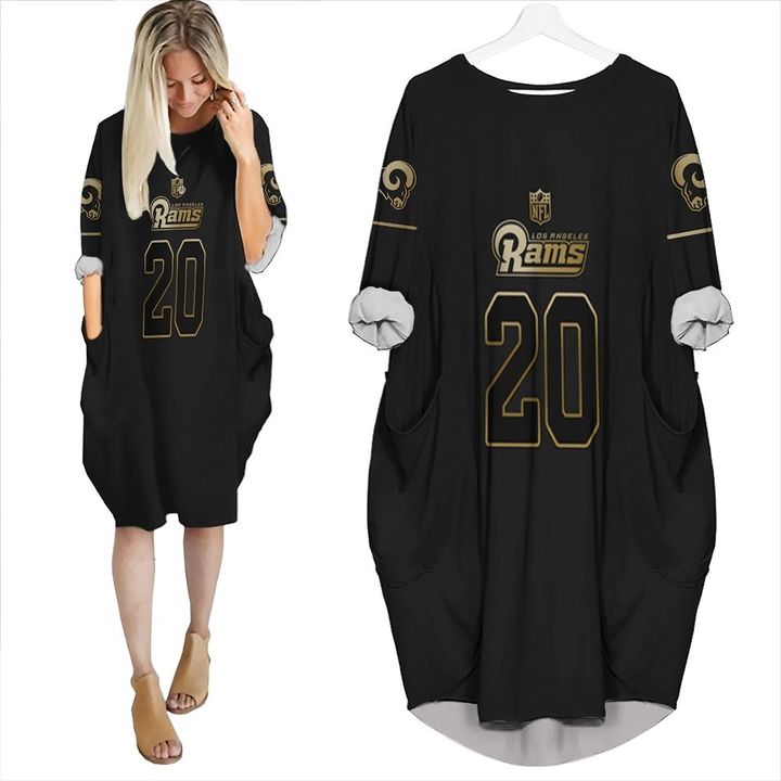 Los Angeles Rams Jalen Ramsey #20 NFL Great Player Black Golden Edition Vapor Limited Jersey Style Gift For Rams Fans