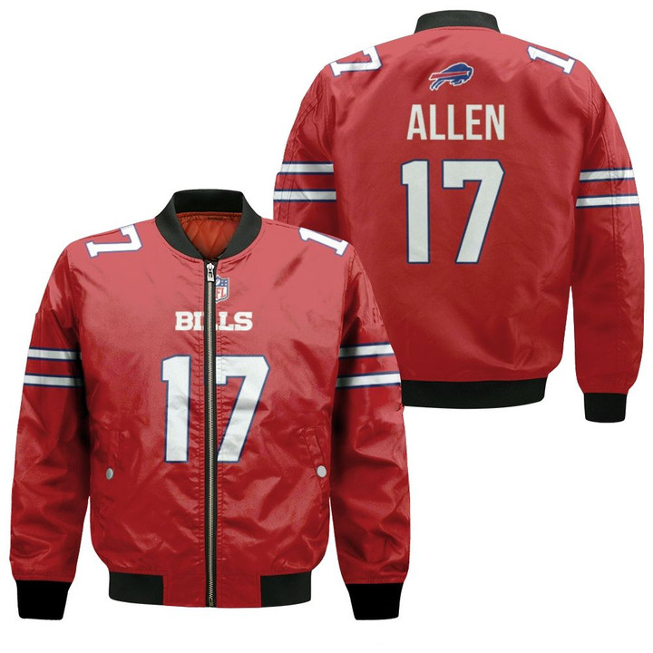 Buffalo Bills Josh Allen #17 Great Player NFL American Football Red Color Rush Jersey Style Gift For Bills Fans