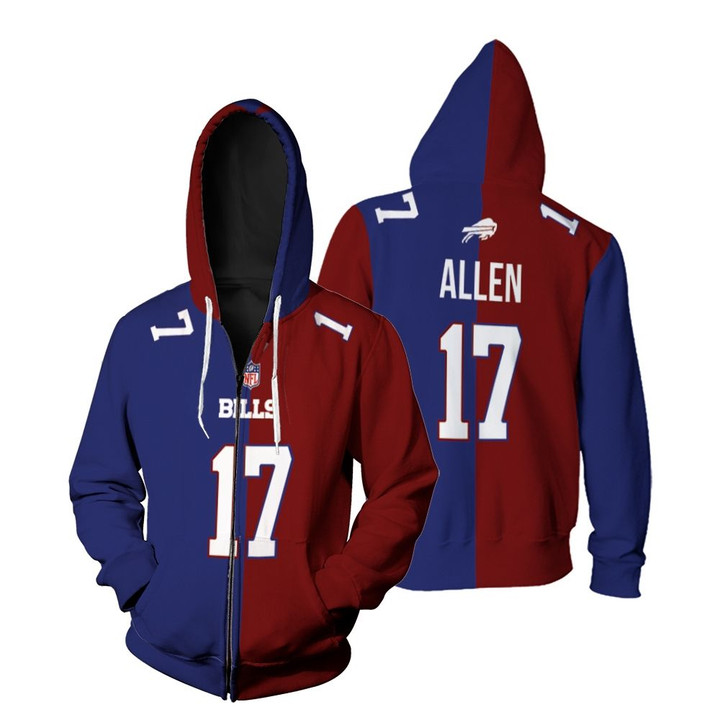 Buffalo Bills Josh Allen #17 Great Player NFL Vapor Limited Royal Red Two Tone Jersey Style Gift For Bills Fans