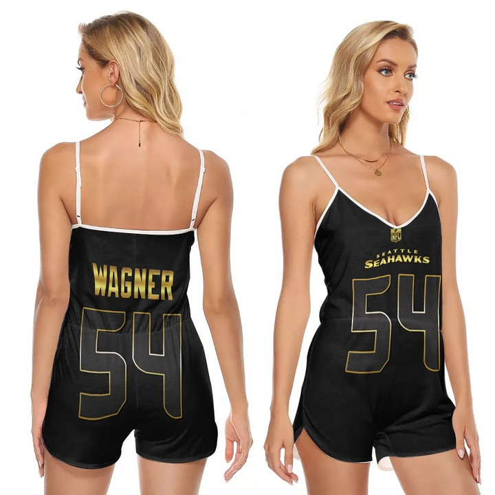 Seattle Seahawks Bobby Wagner #54 NFL American Football Team Black Golden Edition 3D Designed Allover Gift For Seattle Fans
