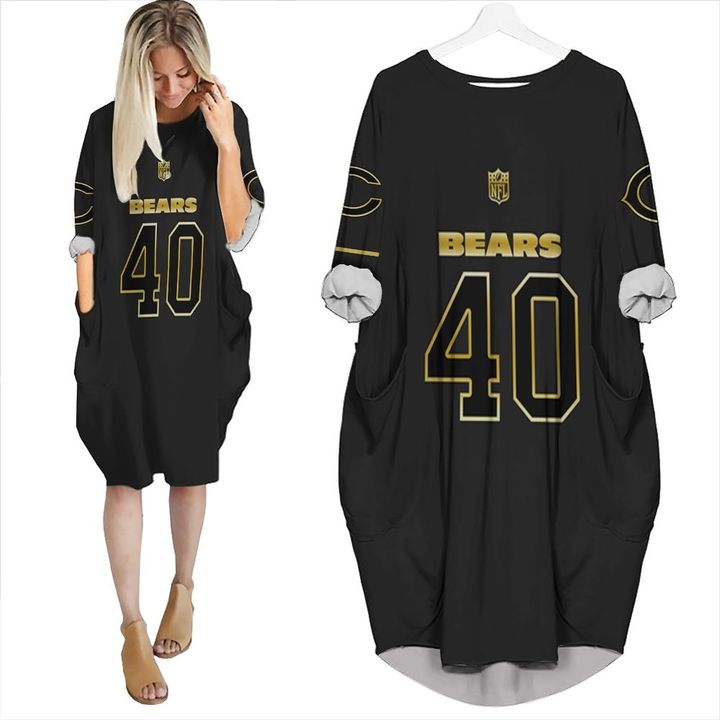 Chicago Bears Gale Sayers #40 Great Player NFL Black Golden Edition Vapor Limited Jersey Style Custom Gift For Bears Fans